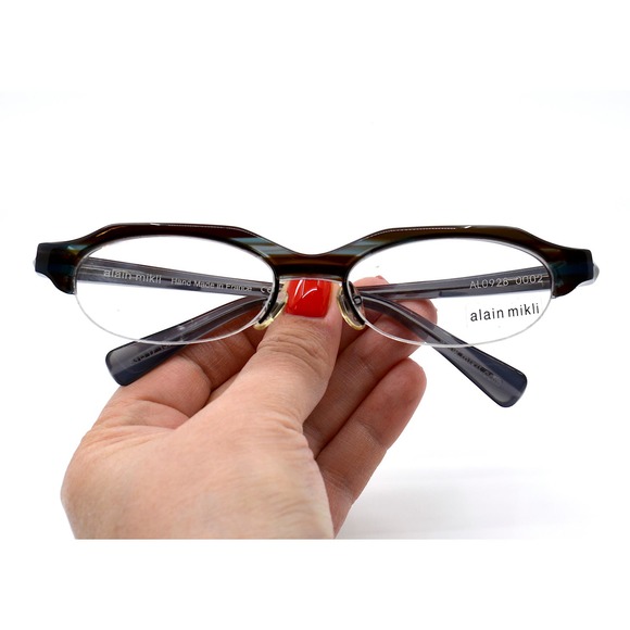 ALAIN MIKLI AL 0928 0002 BLUE BROWN AUTHENTIC EYEGLASSES - Picture 9 of 9